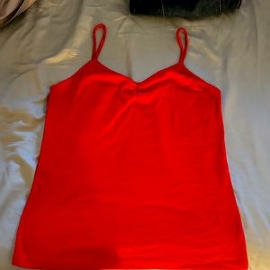 Red tank top